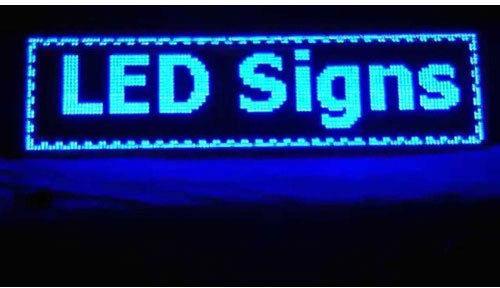 Rectengular Aluminum Digital LED Sign Board, for Direction, Safety Signage, Bulb Type : Fluorescent