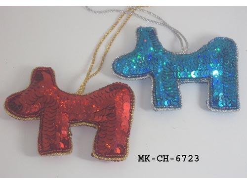 Animal Shaped Christmas Ornaments, Color : Maroon Blue
