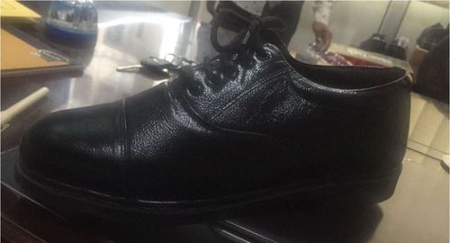 Leather Security Guard Shoes, Feature : Anti-Skid, Anti-Static, Oil Resistant, Puncture Resistant