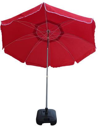 Polyester Plain Garden Umbrella-9, Color : Red