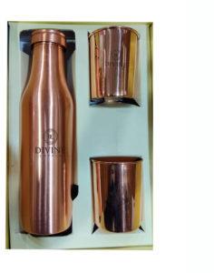 BMC Copper Water Bottle with 2 Glass