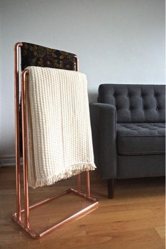 Matt Copper Towel Stand