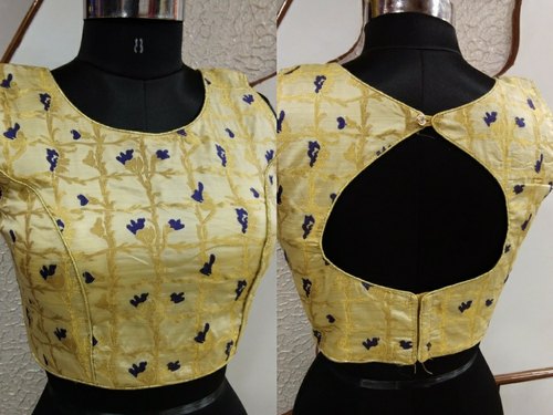 Banarasi Blouse, Pattern : Self Printed