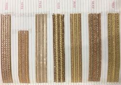 Metallic Antique Gold Zari Lace, Width : 20, 25, 38, 50 mm