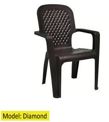 Luxury Plastic Chairs, Color : White, Royal gold Metallic Brown
