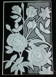 sandblasted glass