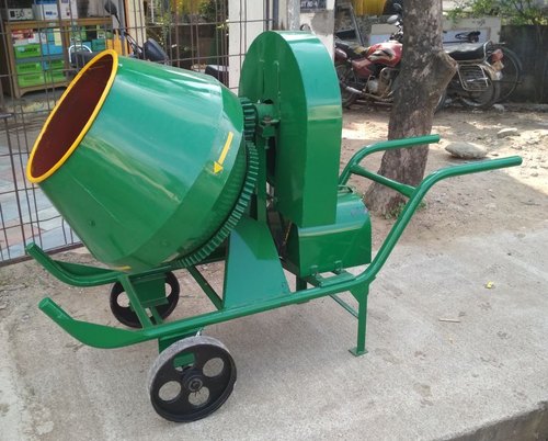 Tilting Mild Steel Concrete Mini Mixer, Drum Capacity : 200