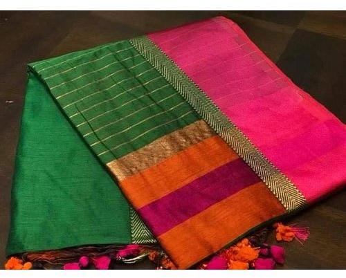 Plain handloom cotton saree, Occasion : Party Wear