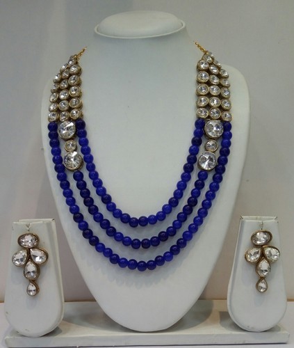 Devashree Traditional Artificial Jewellery Set, Color : Blue