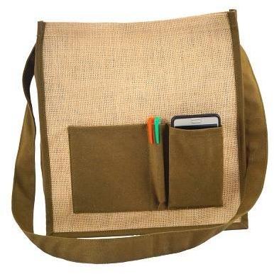 Earthyybags Plain 300 gm Jute Custom Shoulder Bag, Strap Type : Long Tape