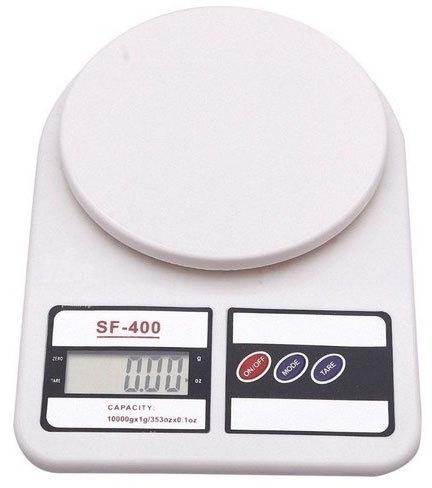Electronic LCD Kitchen Weighing Scale, Color : White