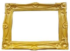FRP Golden Rectangular Mirror Frame