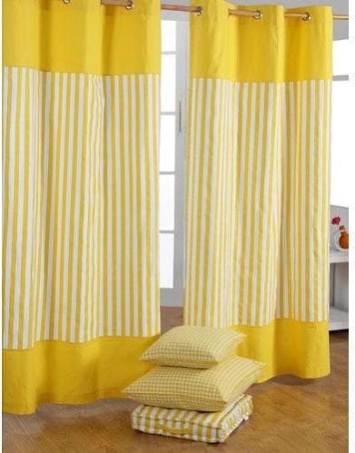 Striped Window Cotton Curtain