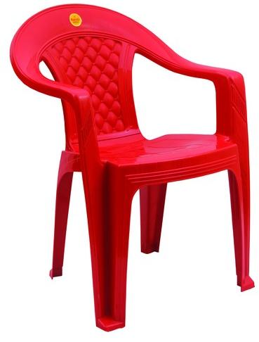 Red Marvel Gold Plastic Outdoor Chair
