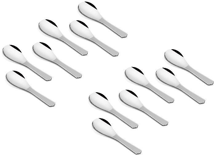 Polished Stainlesssteelspoon Silver Spoons, Length : 3.54