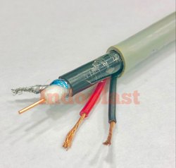 Cctv camera cable, Color : Grey