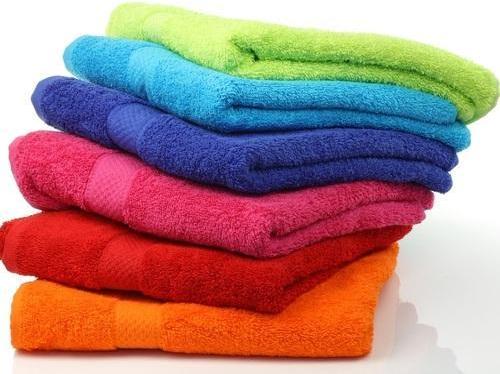 30x60 Inch Plain Cotton Terry Towel, For Home/Hotel