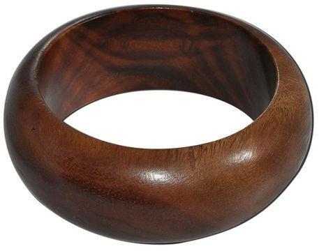 Antique Wooden Round Brown Bangle