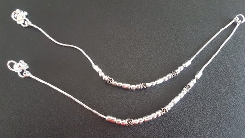 Silver Unique Modern Anklets, Purity : 60