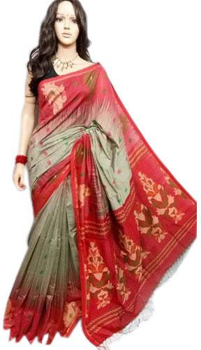 Cotton Handloom Saree, for Anti-Wrinkle, Dry Cleaning, Easy Wash, Shrink-Resistant, Pattern : Checked