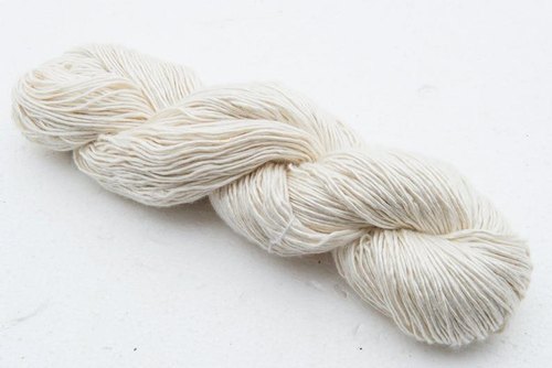 Plain Cream Eri Silk Yarn