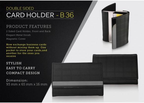 Rectengular Double Side Card Holder, Design : Plain