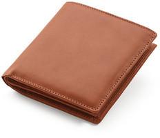 Brown Leather Wallet, Pattern : Plain