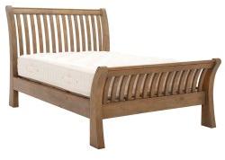  Wood Melamine Finish Bed, Size : 94x63x47 inch