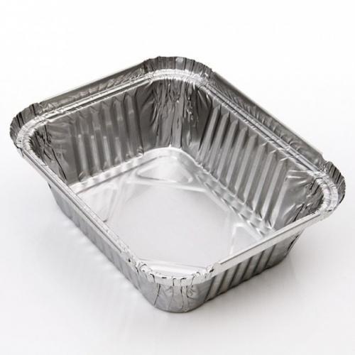 Rectangle Smooth Aluminium Foil Container, for Packaging Food, Pattern : Plain