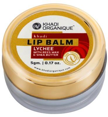 Khadi Organique Lychee Lip Balm, Packaging Size : 5 gm
