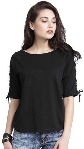 Plain Lycra Top T-Shirt, Gender : Female
