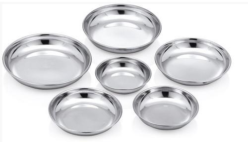 Stainless Steel Halwa Plate, Feature : Long Lasting Shine