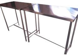 Rectangular Stainless Steel Dining Table