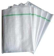 Polypropylene PP Woven Plain Bags, Color : White