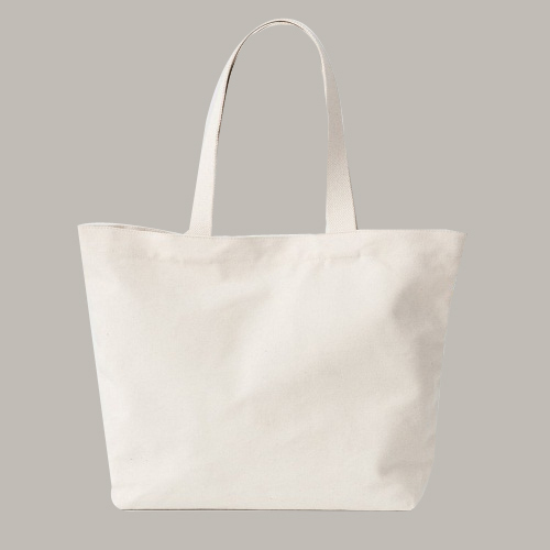 Cotton tote bag - plain - with long handle » Kamarkattu Ecostore