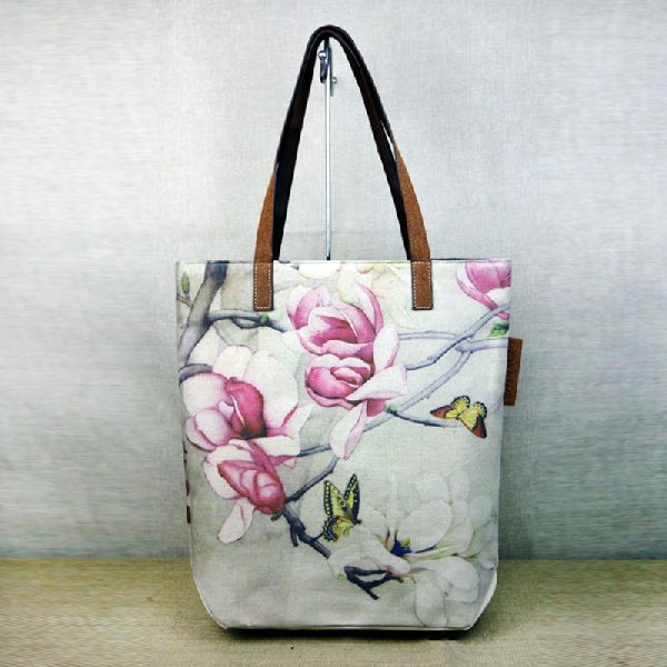 Printed Canvas Bags, for Shopping, Feature : Easy To Carry, Moisture Proof