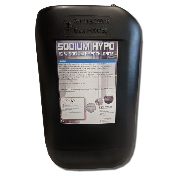 Sodium Hypochlorite Solution, for Hospital, Pharma Industry, Water Treatment, Form : Liquid