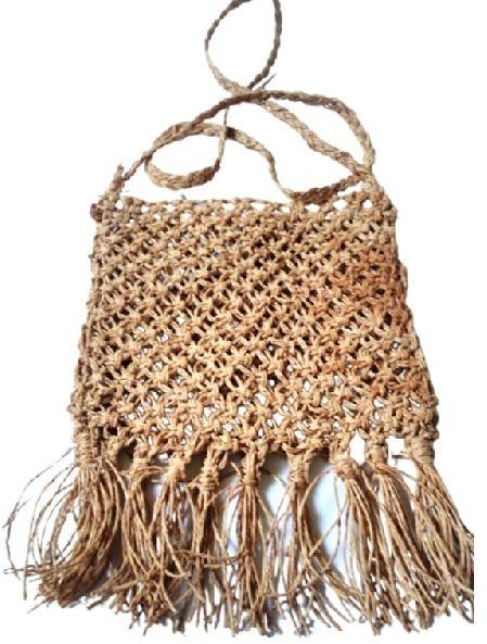 Jute Crochet Sling Bag, Technics : Handmade