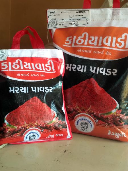 Kathiyawadi Blended Red Chilli Powder, Packaging Type : Plastic Packet