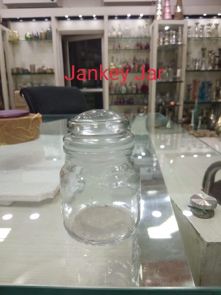 Plain Polished Jankey Glass Jar, Feature : Fine Finishing, Shiny Look