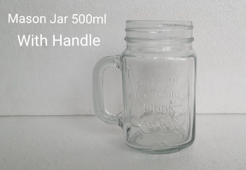Polished Mason Glass Jar, Feature : Fine Finishing, Shiny Look