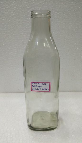 Milk Glass Bottle (1000 ml), Feature : Food Grade, Leak Proof