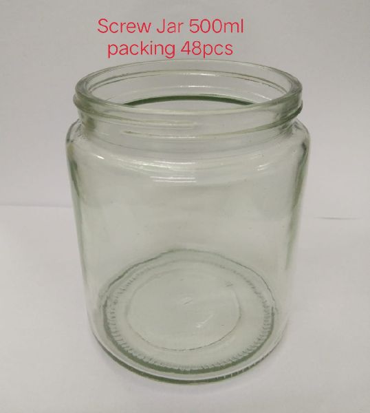 Plain Polished Screw Glass Jar, Feature : Fine Finishing, Shiny Look