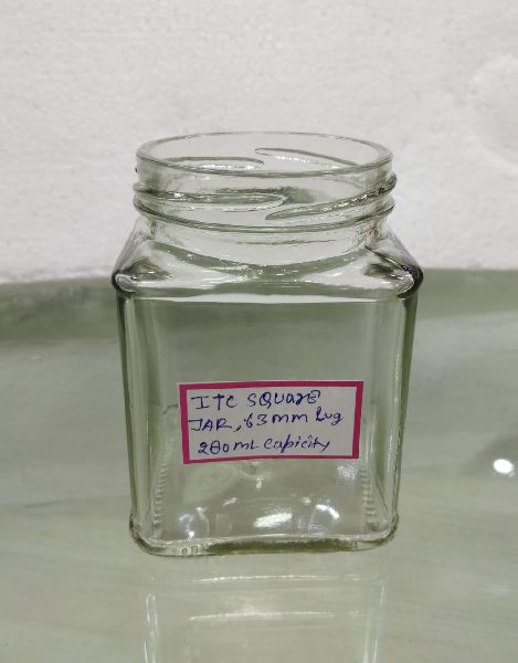 Square Glass Jar (200 ml), Feature : Fine Finishing, Leakage Proof