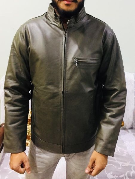 Mens Green Leather Jacket