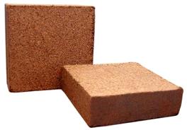 Rectangular Coir Pith Block, for Floor, Partition Walls, Color : Brown