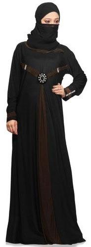 Plain Georgette Islamic Burkha, Color : Black, Brown