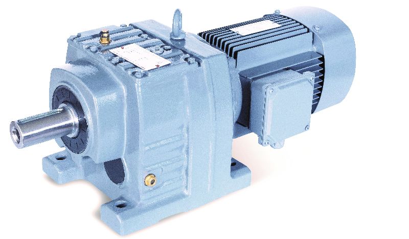 R series helical gearbox motor unit