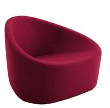 Round Velvet Lounge Chair