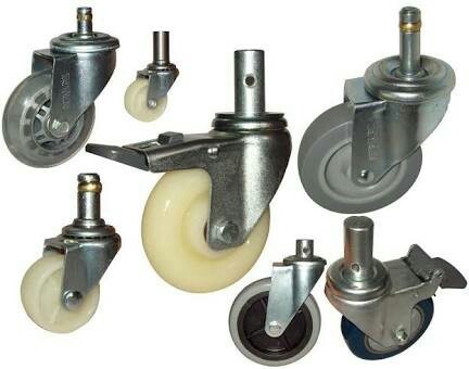 Stainless Steel Plastic rubber wheel casters